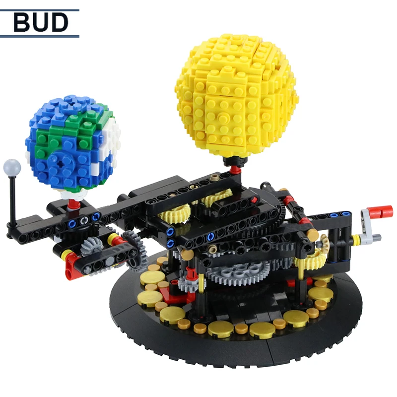 

2021 Building block DIY creative moc-4477 earth, moon and sun universe model exhibition and assembly toy girl's birthday gift