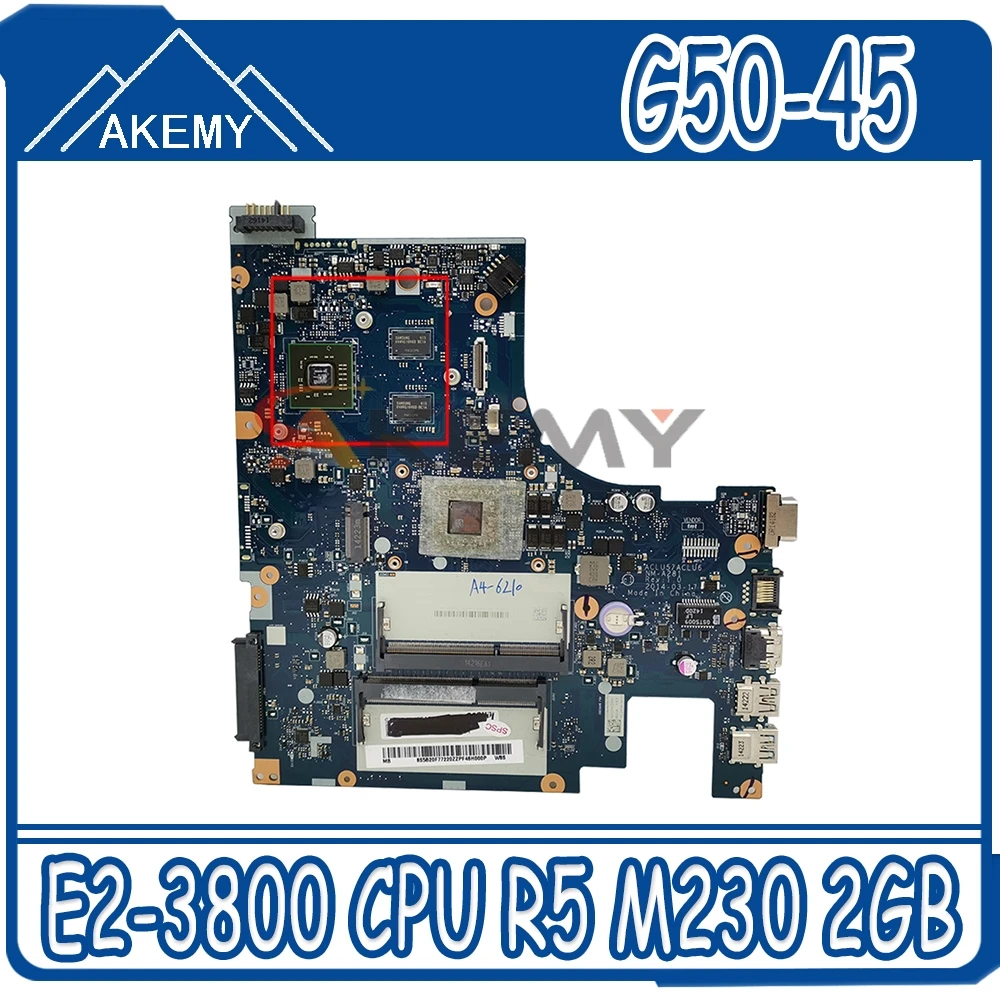 

NM-A281 mainboard For Lenovo G50-45 laptop motherboard NM-A281 motherboard E2-3800 CPU R5 M230 2GB GPU