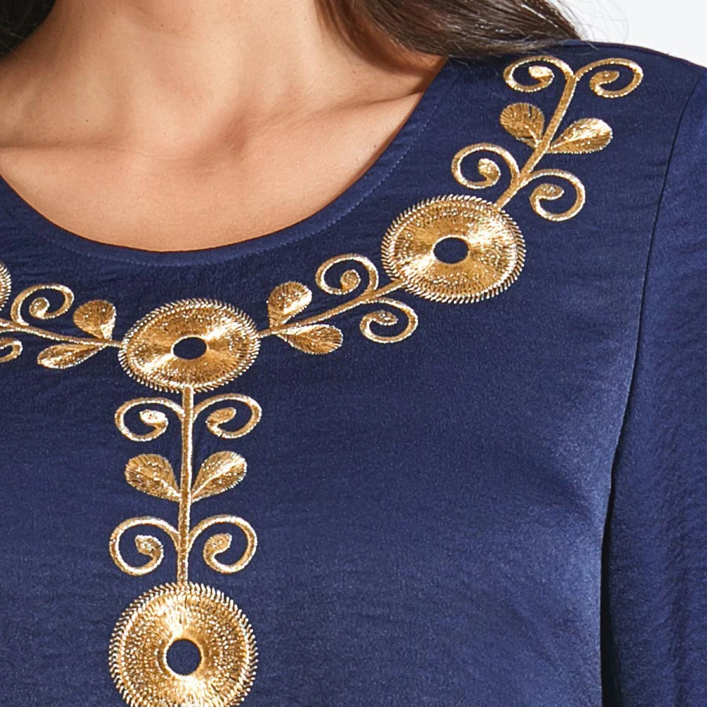 

Ethnic Style Muslim Women Long Dress Arab Abaya Kaftan Loose Plus Size Embroidery Dubai Ramadan Islamic Vestido Middle East New