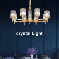 flkl postmodern light luxury all copper living room lamp glass chandelier atmosphere simple creative dining room lamps
