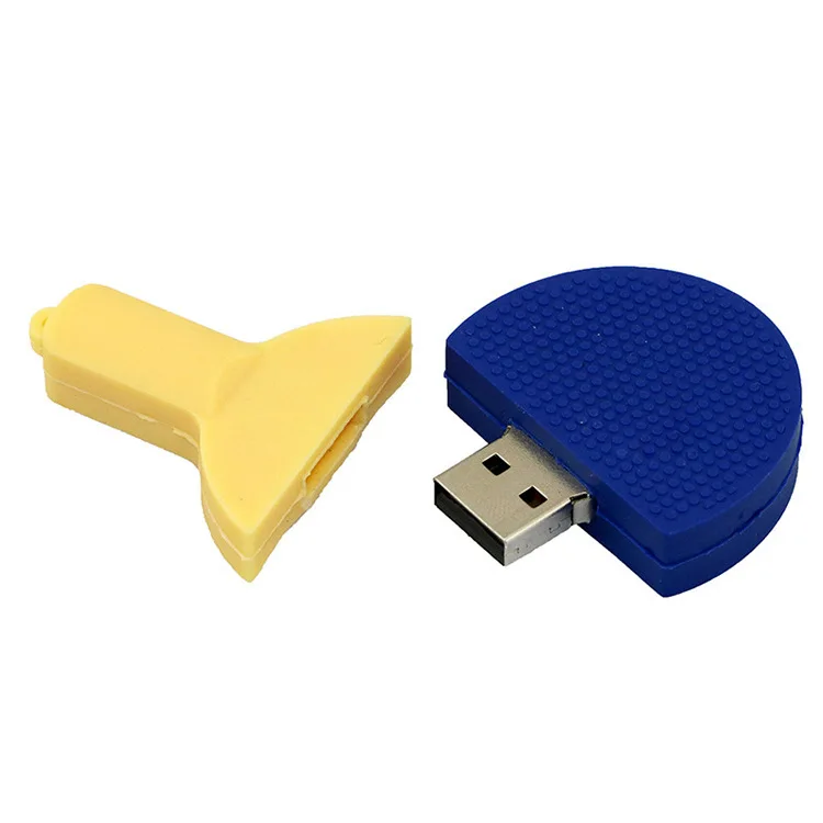 Оптовая продажа ракетка для настольного тенниса с мультяшным рисунком USB диск