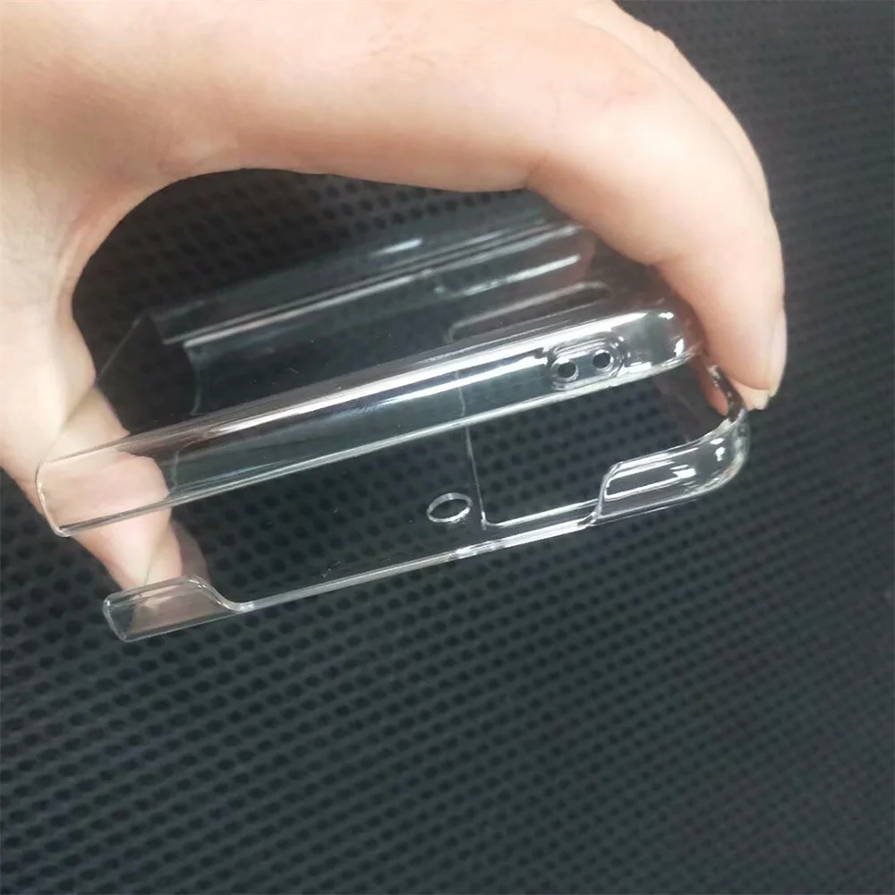 Складной жесткий чехол для телефона из поликарбоната прозрачная глянцевая