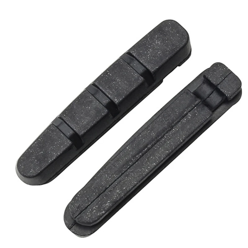

2 Pcs Road Bike Brake Pads Shoes Rubber and Synthetic Abrasives Suit Replaceable Brake