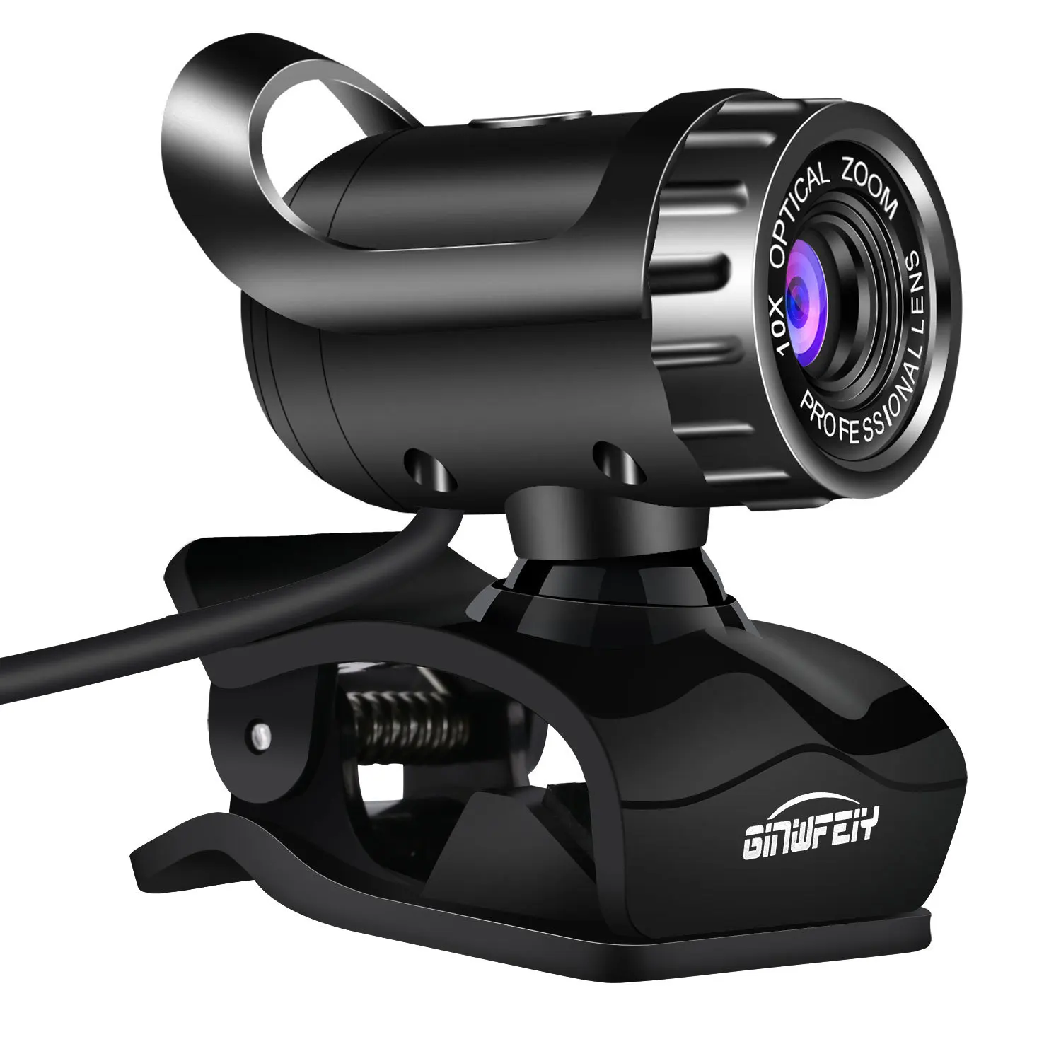 

Веб-камера с микрофоном, USB 2,0 HD, вращающаяся на 360 градусов