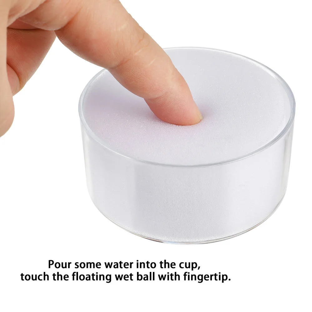 

2pcs Fingertip Wet Moistener Sponge Cup Moistener Finger Cash Counting Tool