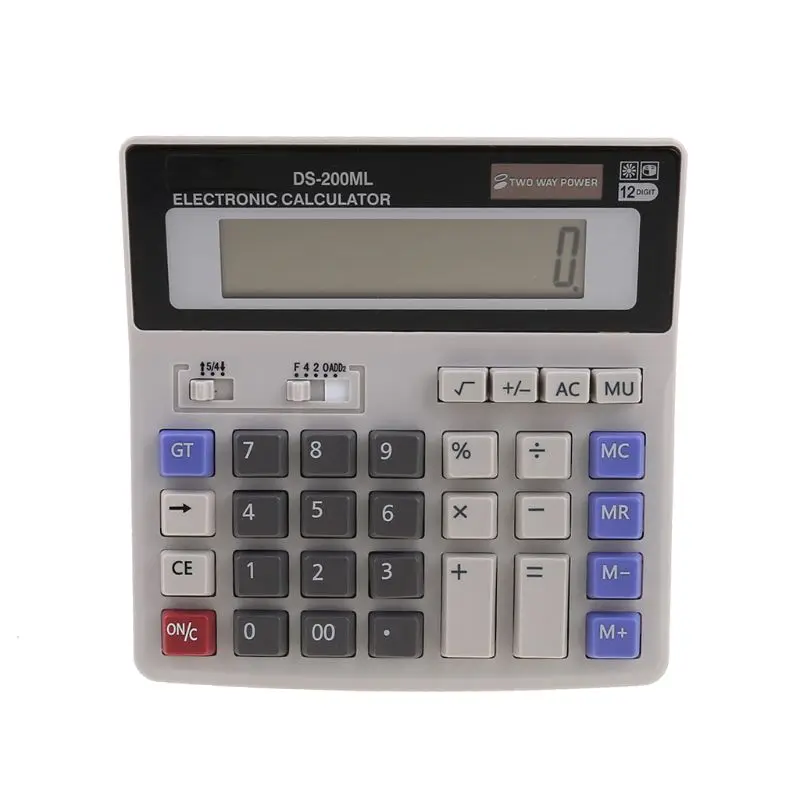 

Standard Function Scientific Electronics Desktop Calculators, Dual Power, Big Button 12 Digit Large LCD Display, Handheld for