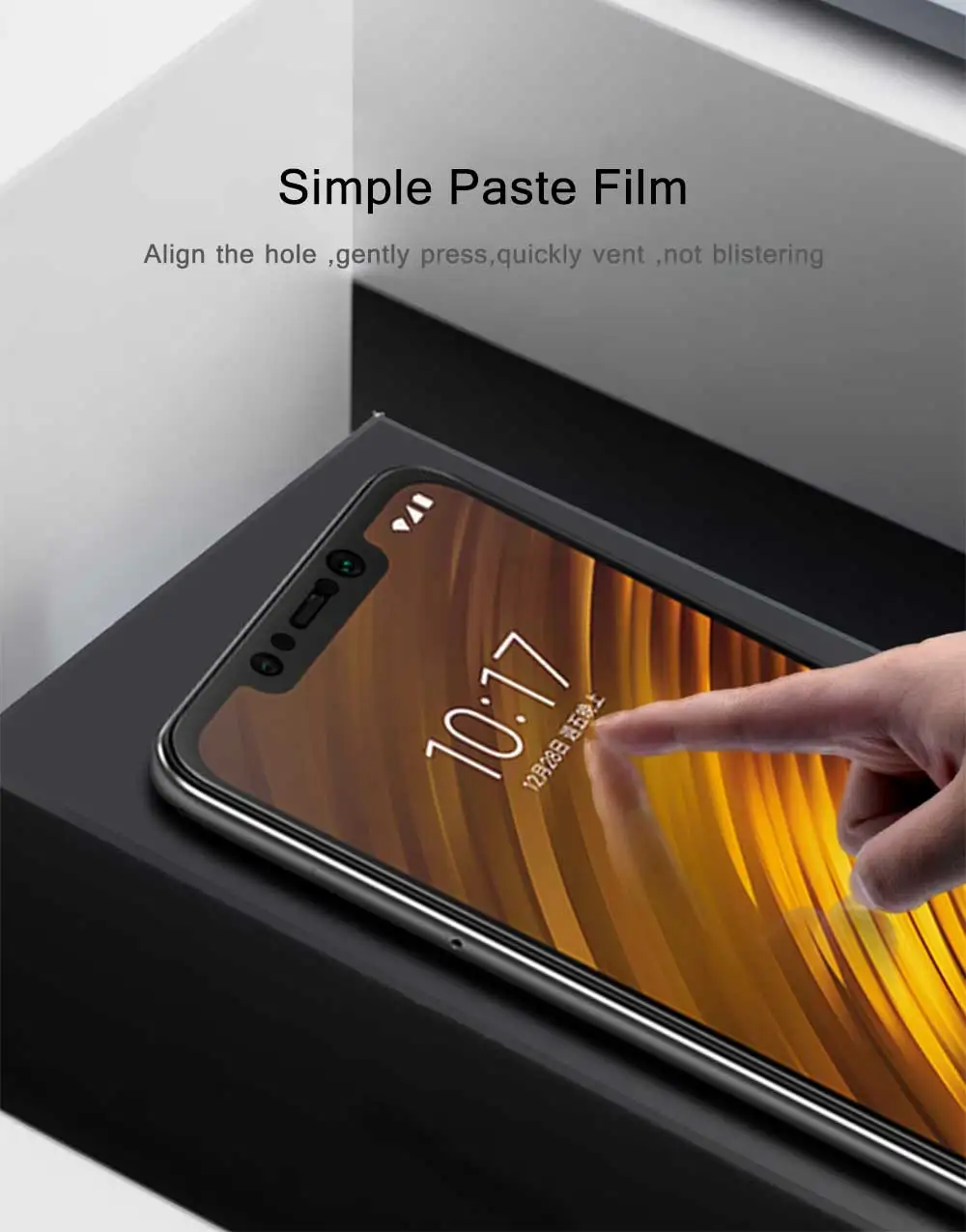 Для Xiaomi pocophone F1 закаленное стекло для Xiaomi pocophone F1 защита экрана полное покрытие Защитное стекло для poco f1 стекло