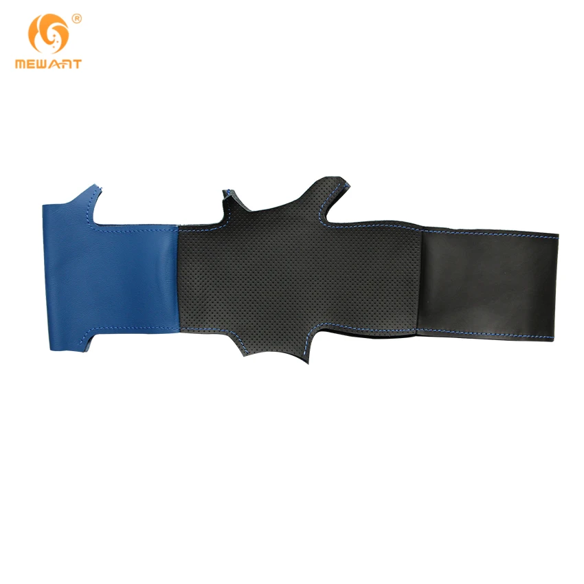 MEWANT Черный Синий чехол рулевого колеса автомобиля из натуральной кожи для Lexus IS