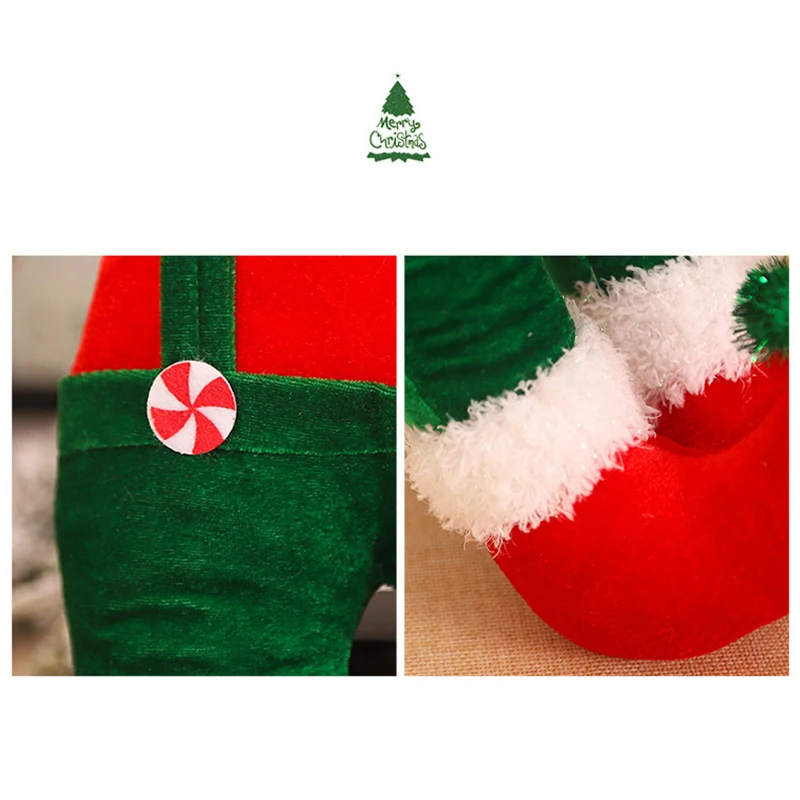 

Newly Christmas Tree Decorations Santa Claus Doll Elf Hug Tree Holiday Home Shopping Mall Decoration Supplies Plush Toys XSD88