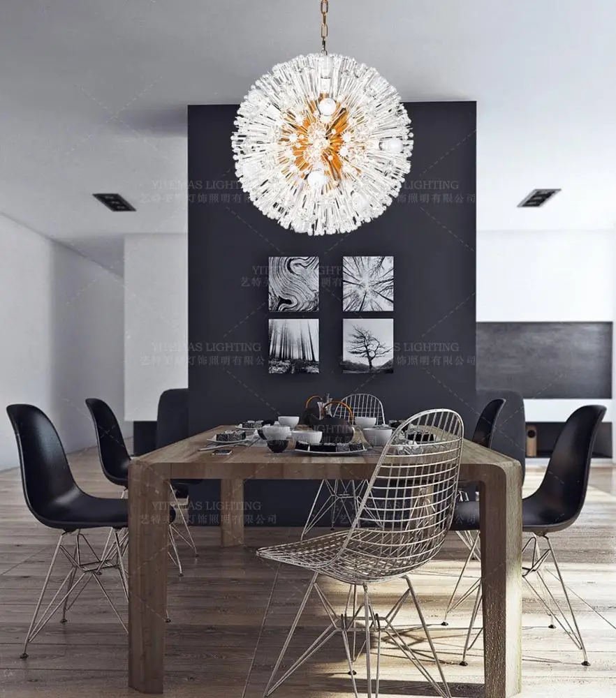 В форме одуванчика Дизайн Круглый ананас хрустальные бусины подвесной