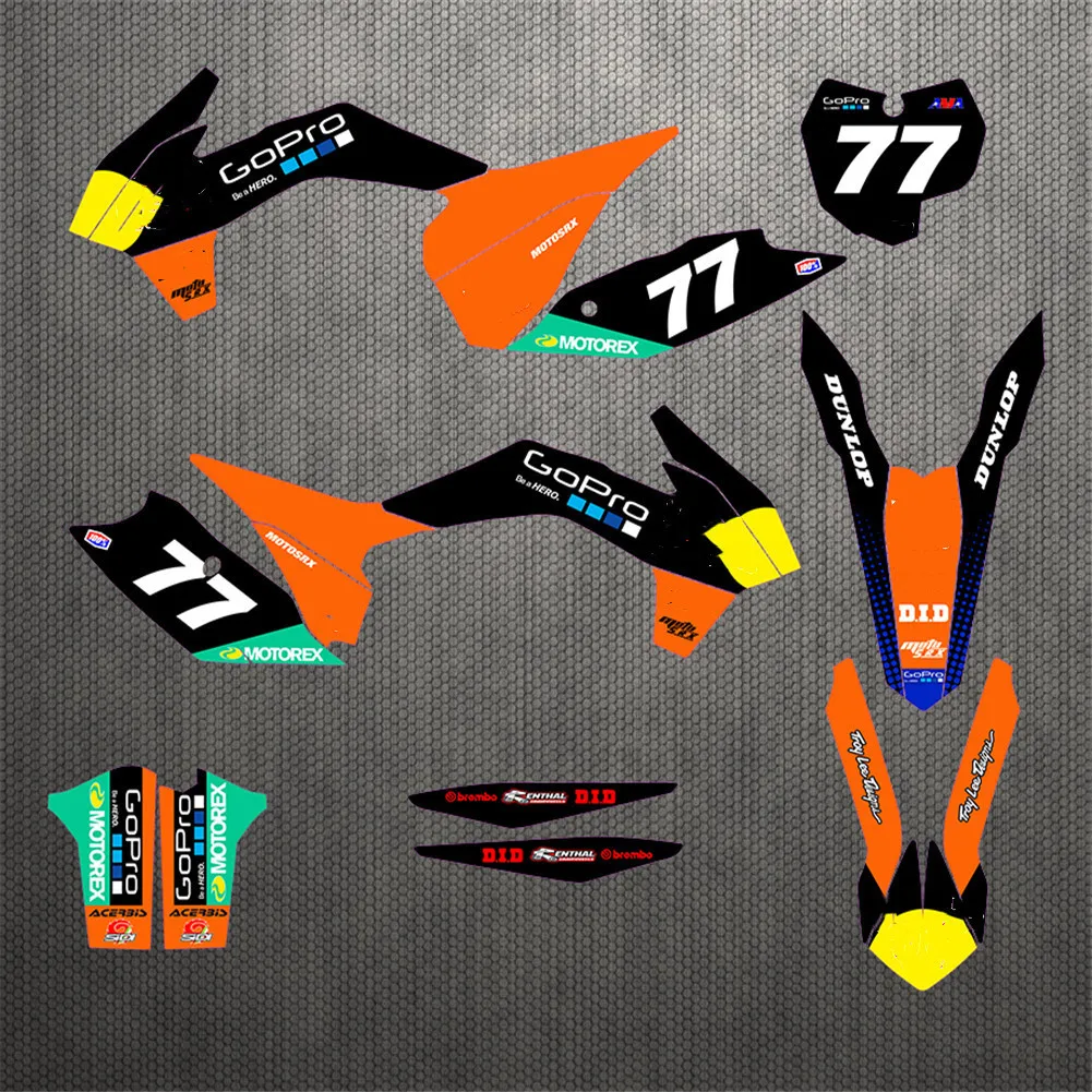 Для KTM SX SXF 2013 2014 2015 СТИКЕРЫ Графика комплекты наклеек для EXC EXCF XCW 2016 125-200 250 300 350 400 450