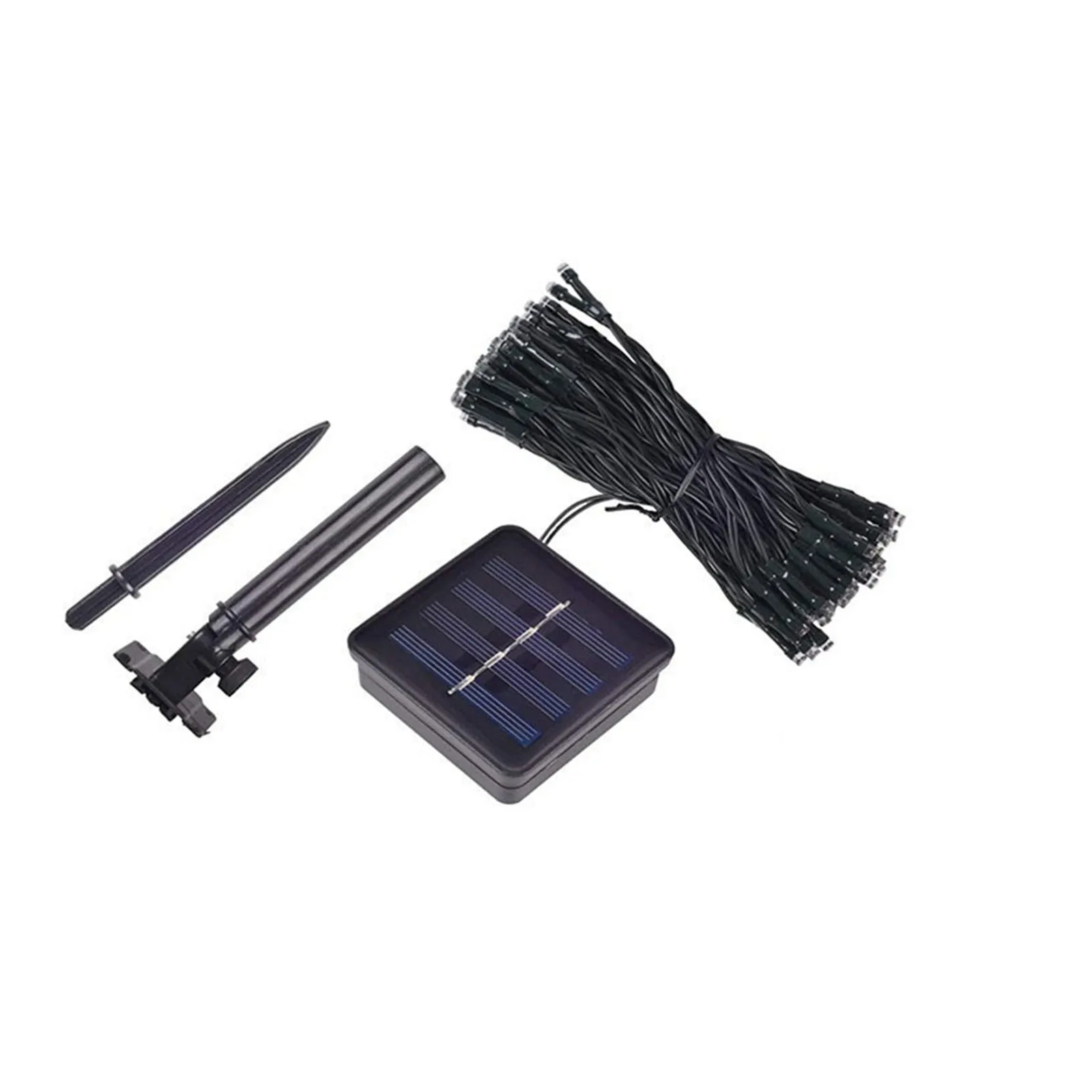 Гирлянда с 50 светодиодами на солнечной батарее водонепроницаемая уличная лампа