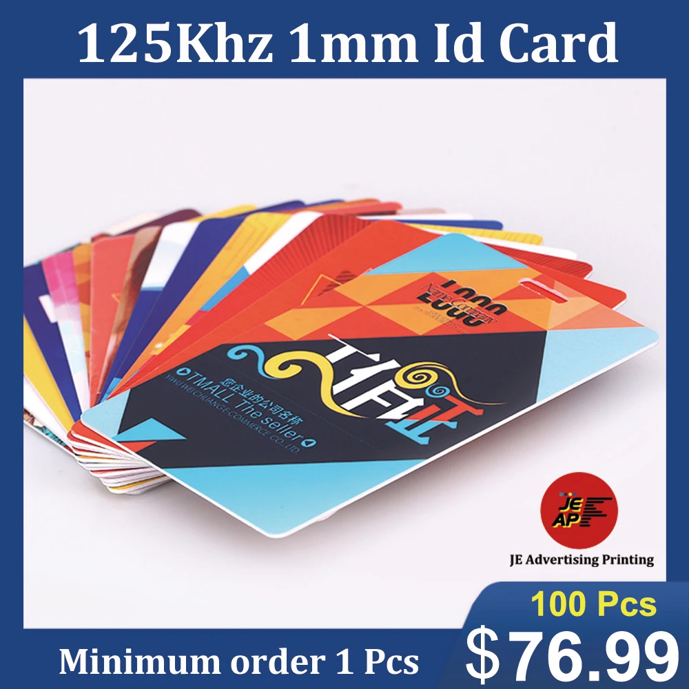 125 кГц Идентификационные карты Чиповая карта Дверь ПВХ Персональные Деловые