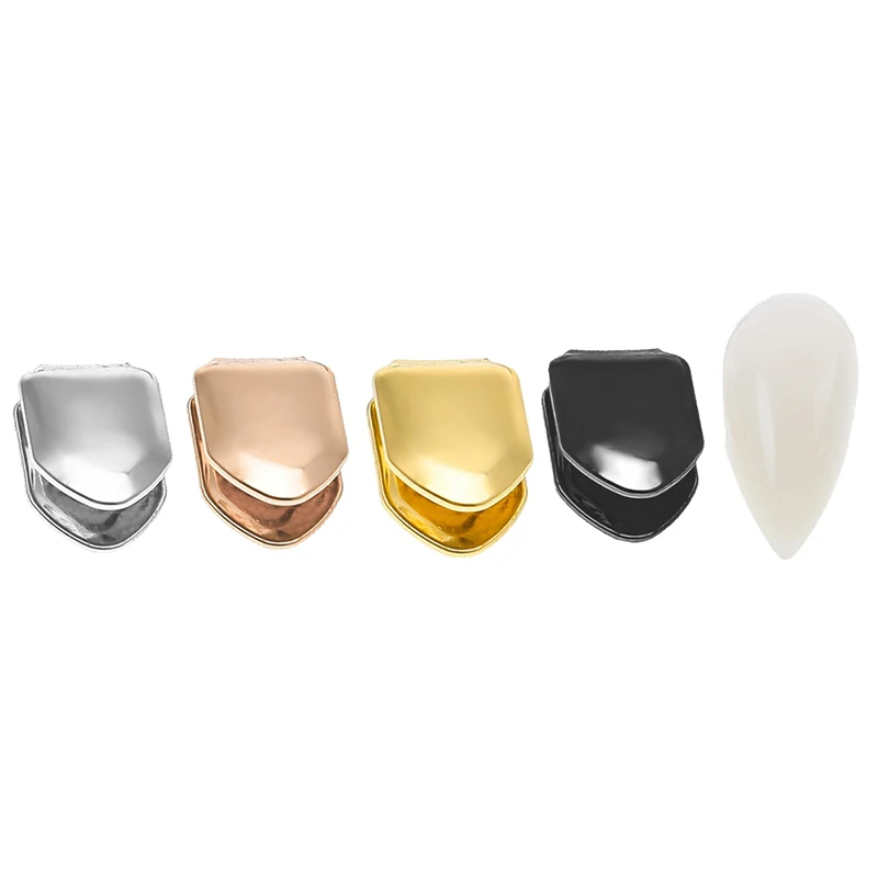

Gold Plated Hip Hop Teeth Grillz Caps Top Or Bottom Grill False Teeth Whitening Gold Plated Small Single Tooth Cap