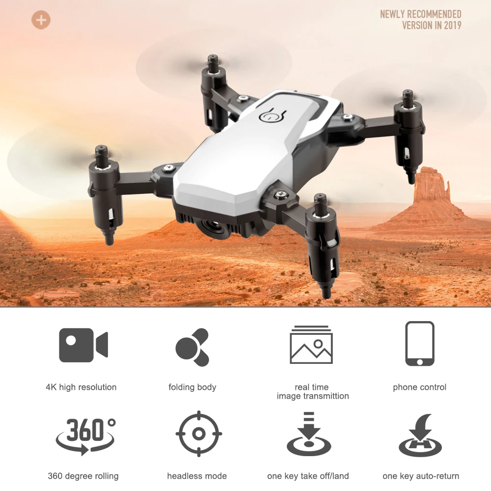 LF606 2 4G Радиоуправляемый Дрон с камерой 4K WiFi FPV мини для детей режимом Безголового