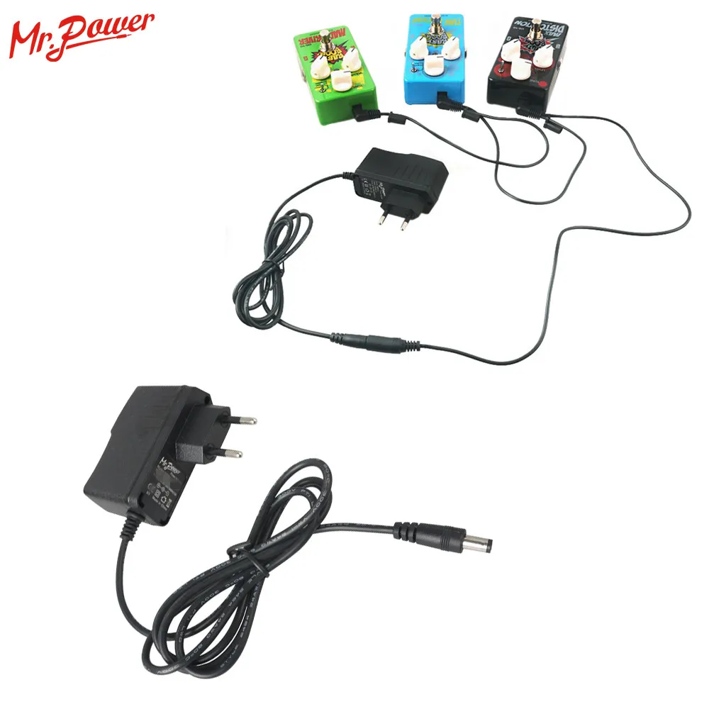 9V 1A гитарные педали блок питания для гитары педаль эффектов 100 ~ 240V OD 3 AT 07 FDS2 FCP2