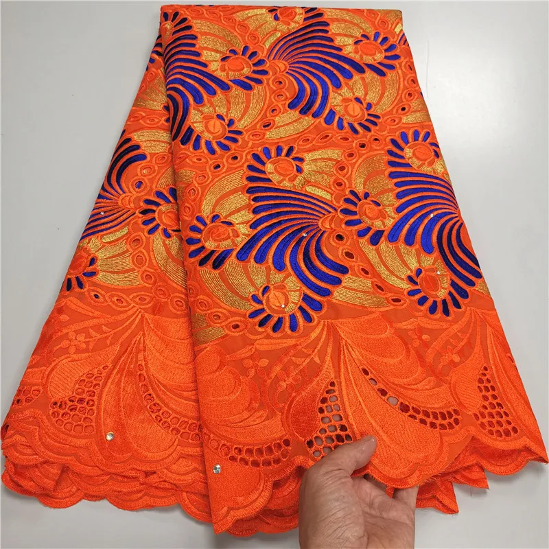 Новинка 2021 швейцарская вуаль кружевная ткань 100% хлопок вышивка высокое качество
