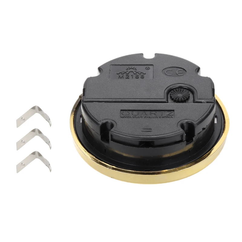 Часы с кварцевым механизмом вставка в римскую цифру цвет белый золото отделка