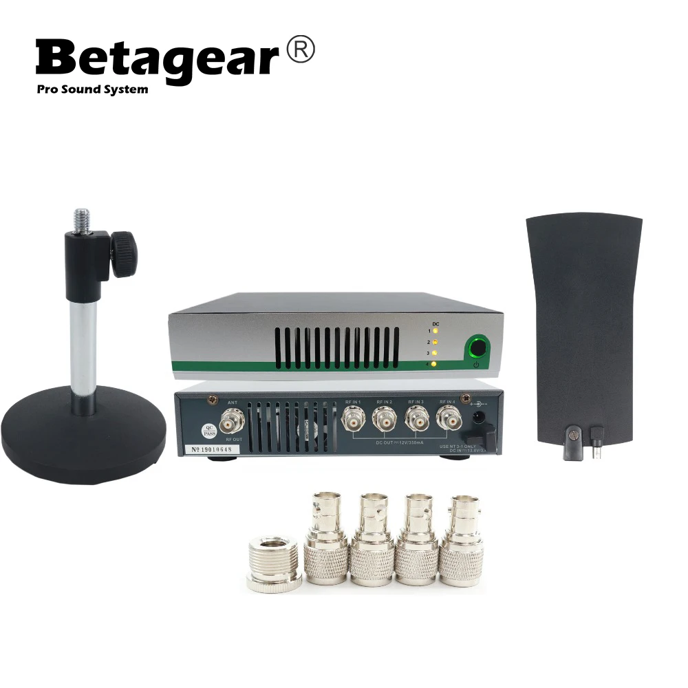 Беспроводная система Betagear AC4 UHF антенна распределения питания усилитель +