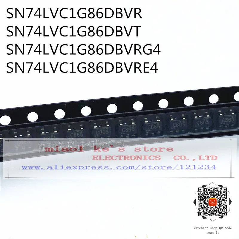 

[10 шт.] 100% Новый оригинальный: SN74LVC1G86DBVR SN74LVC1G86DBVT SN74LVC1G86DBVRG4 SN74LVC1G86DBVRE4 - IC GATE XOR 1CH 2-INP SOT23-5