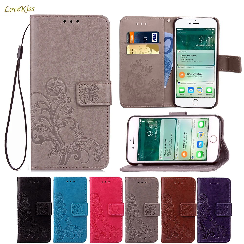 Роскошный кожаный чехол бумажник для телефона iPhone 5 5S SE 6 6S Plus 7 8 X XS Max XR 11 Pro флип с