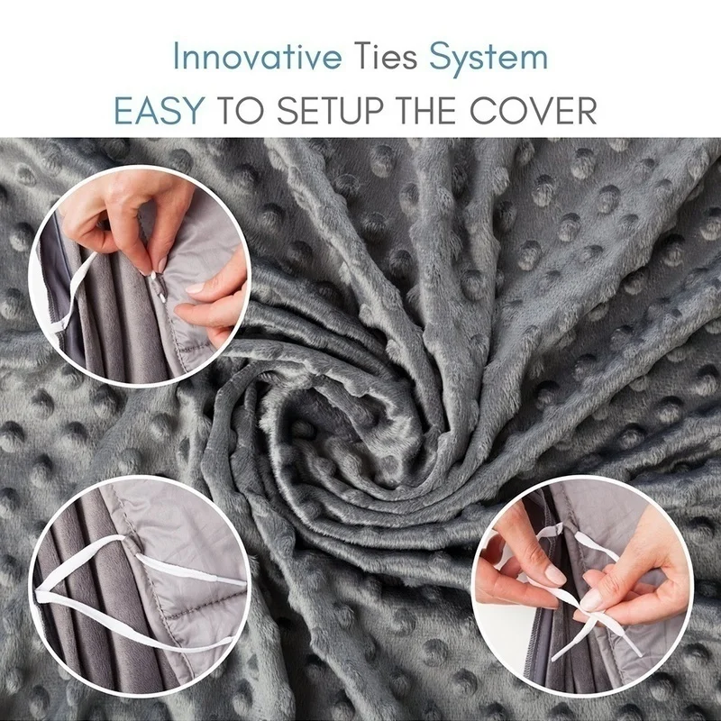 

Bubble Fleece Gravity Blanket Can Also Be Used As A Duvet Cover, Summer Air-conditioning Blanket, Sofa Blanket, Bedding Blanket