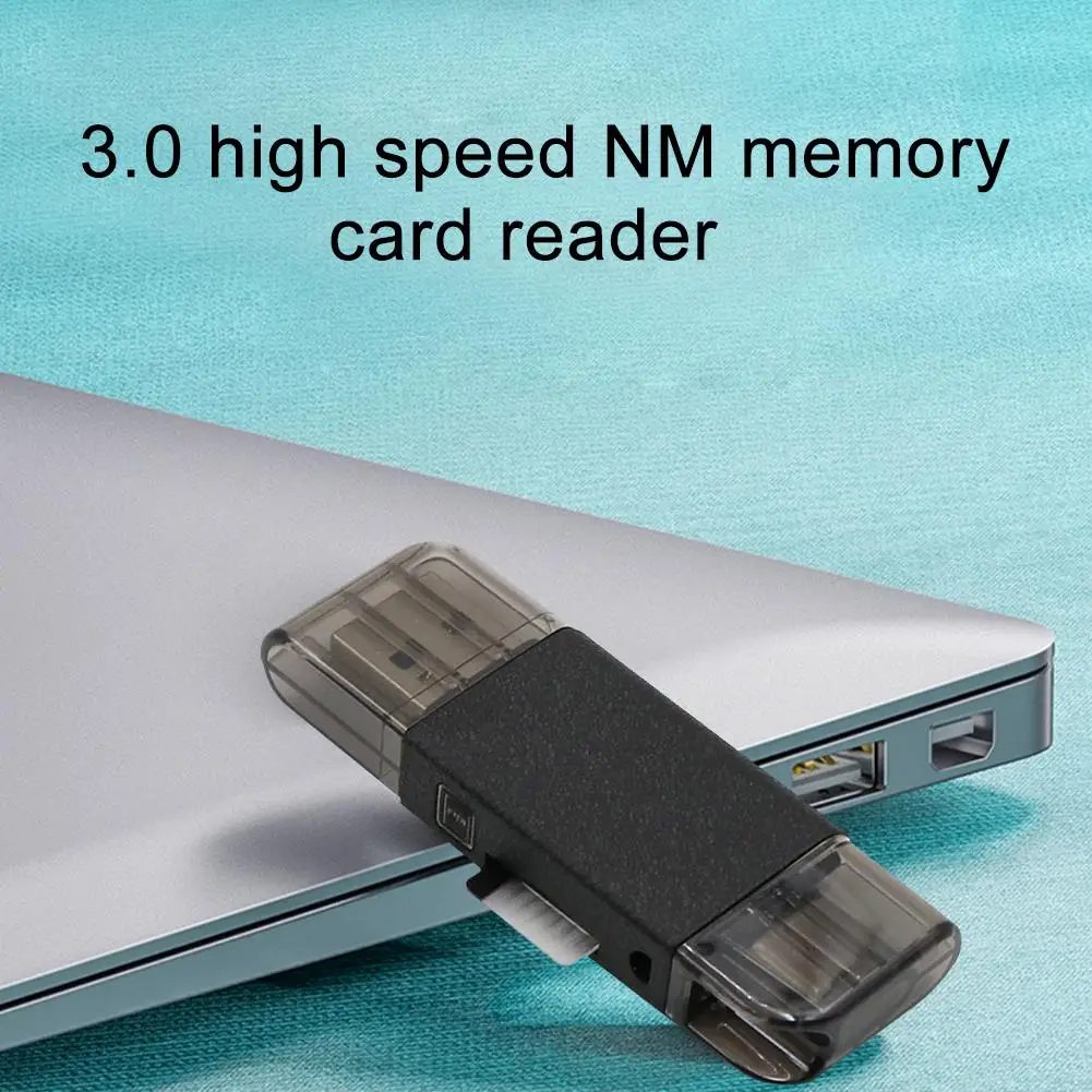 Карта памяти Nano для Huawei Mate20/P30 Pro 128 ГБ 90 МБ/с./с с USB 3 0 Gen 1 Type C двойного назначения TF/NM