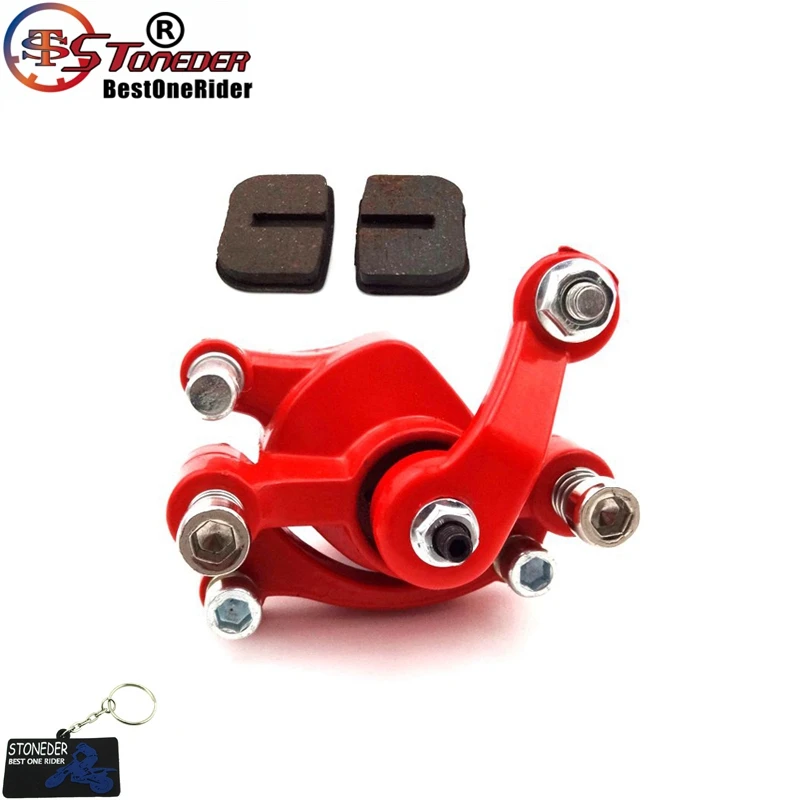 Левый дисковый тормозной суппорт STONEDER для 33cc 43cc 49cc 50cc стоячий скутер с газовым