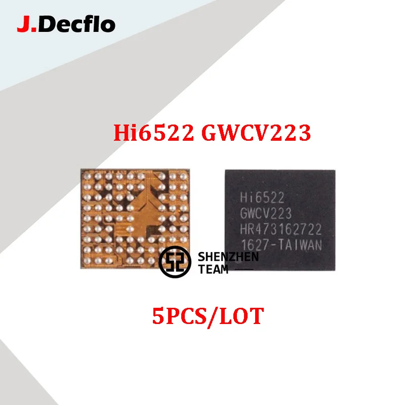 

JDecflo 5pcs/lot PMIC Hi6522 GWCV223 V2 Power Supply IC For HUAWEI HONOR 4X 6X 7X 8X 8 P8 Integrated Circuits Replacement Parts