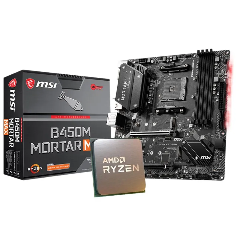 Оригинальная материнская плата AMD Ryzen 5 3500X R5 CPU + MSI B450M member MAX Suit Socket AM4 Motherbaord без