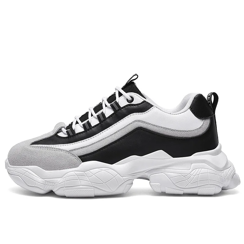 

2020 Autumn New Men's Shoes Korean Fashion Shoes Casual Sneakers Increased by Trendy Daddy Shoes Men
