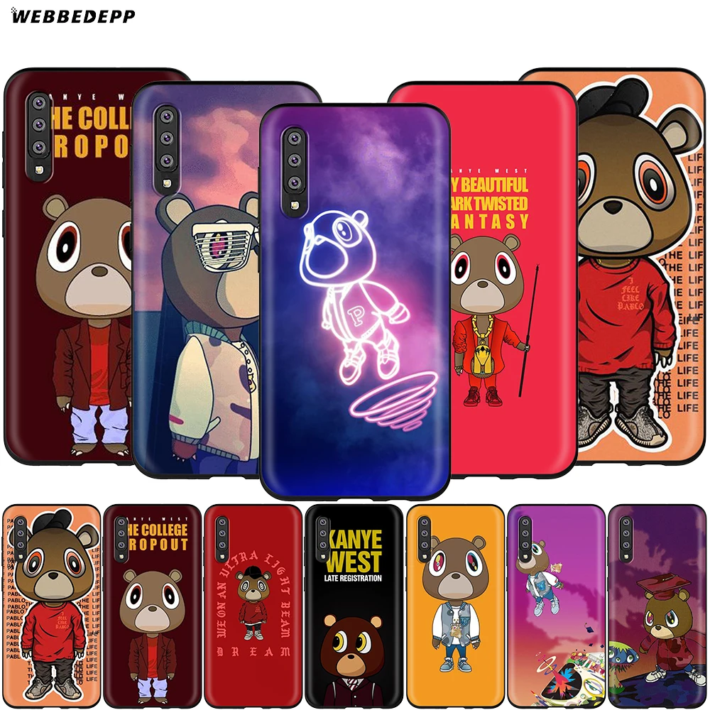 Webbedepp Kanye чехол с медведем для Samsung Galaxy A3 A5 A6 Plus A7 A8 A9 J6 M20 A10S A20S A30S A40S A50S|Бамперы| |