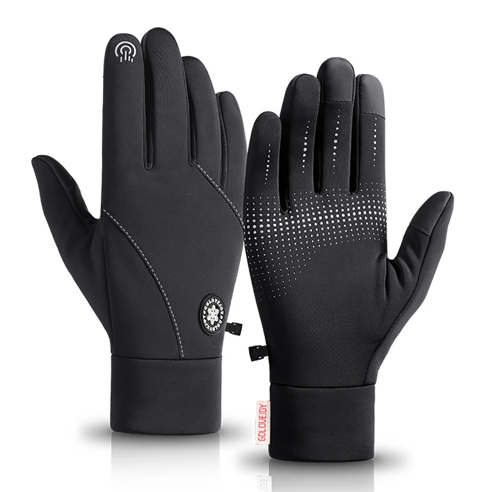 

Winter Bicycle Gloves Touch Screen Cycling Gloves Waterproof Bike Skiing Running Full Finger Sports Gloves Cycling Equipment