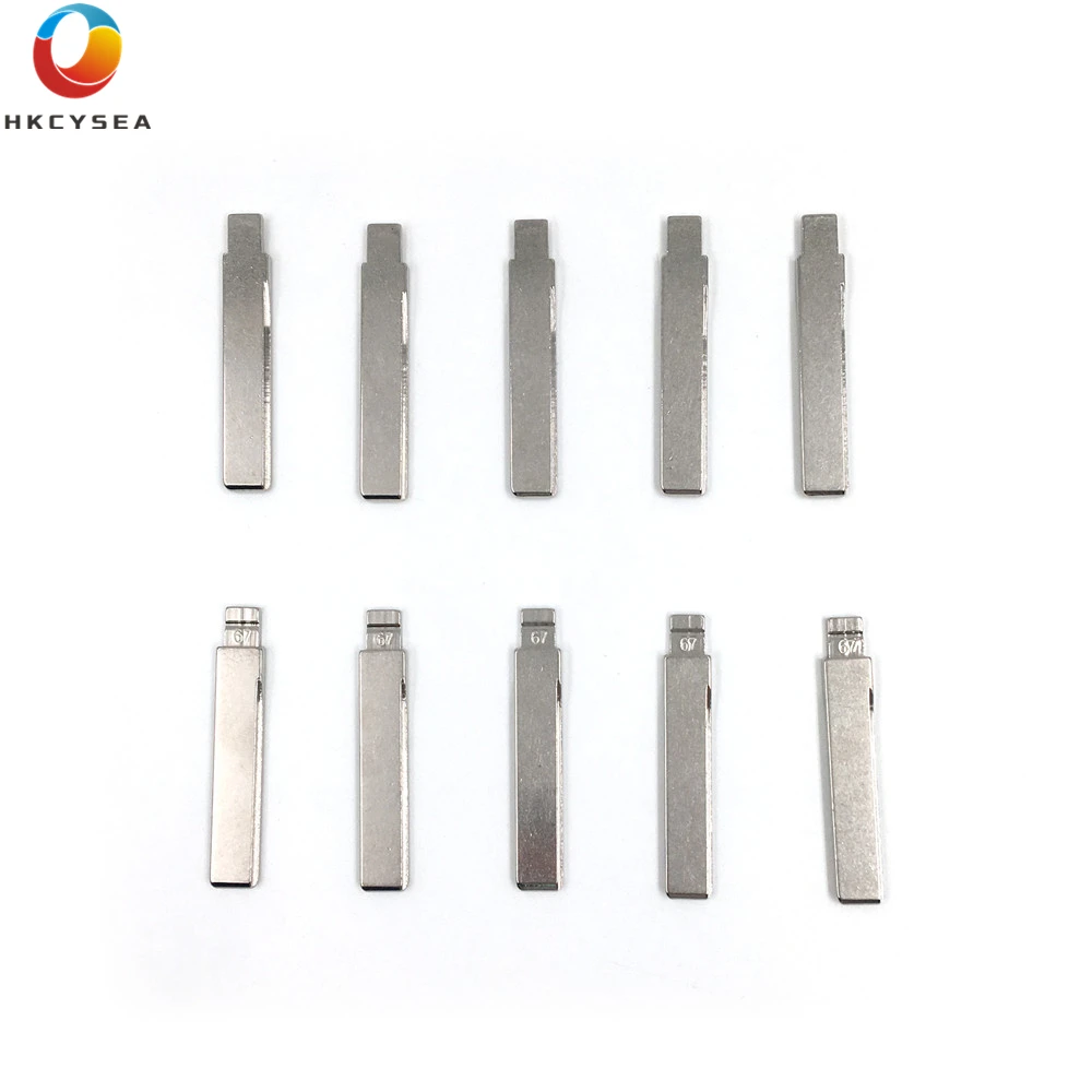 HKCYSEA 10 шт./лот металлический пустой флип KD полотно дистанционного ключа тип #67 для