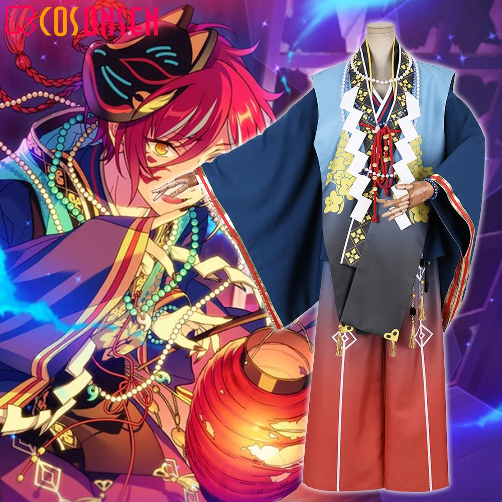 Костюм для косплея ONSEN звезды ансамбля Нацумэ сакасаки ужас! Кимоно кукольного