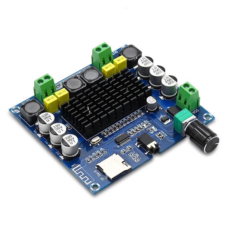 Цифровой усилитель мощности Bluetooth TDA7498 2x100 Вт стереоприемник Аудиомагнитола для