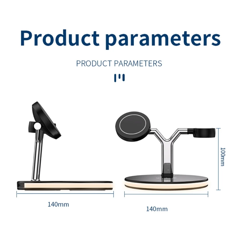 

C9GD 3 in 1 15W Magnetic Wireless Charger Charging Station Compatible with i Phone/i Watch and Air Pods 1/2/Pro