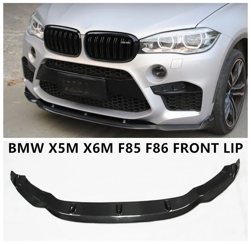 Передний бампер для BMW X5M X6M F85 F86 2014 2015 2016 2017 2018 2019 спойлер разветвители крышка из