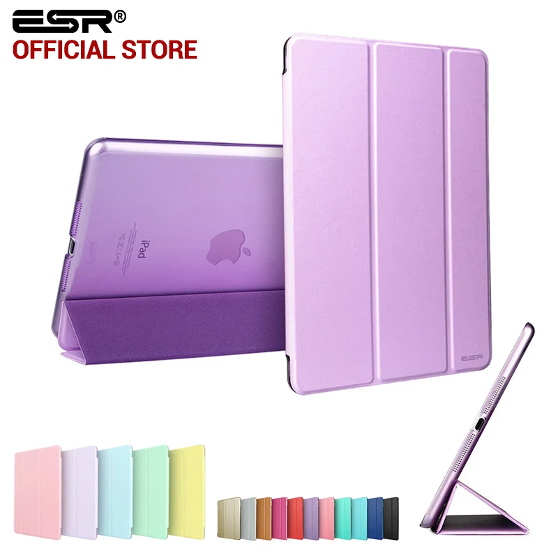 Чехол для iPad мини 1 2 3, ESR Tri-Fold Smart Cover Цвет Ultra Slim PU кожа Прозрачный чехол для iPad Mini 1 2 3