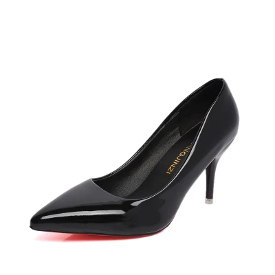 

Plus Size OL Office Lady Shoes Faux Suede High Heels Woman Shoes Pointed Toe Dress Shoes Basic Pumps Women Boat zapatos mujer