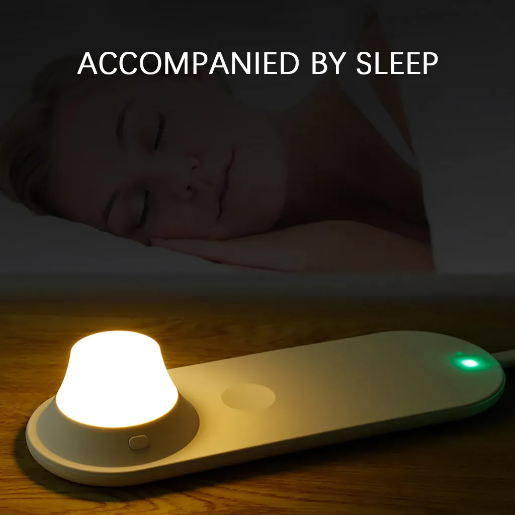 Беспроводное зарядное устройство со светодиодной подсветкой зарядка для iPhone 11 I