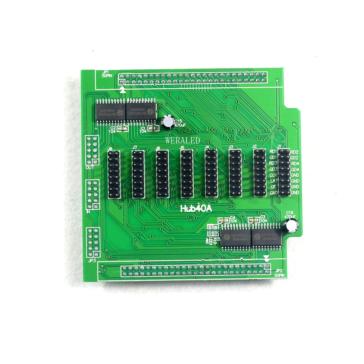 Linsn RV901T синхронная полноцветная принимающая карта работает с TS802 картой для