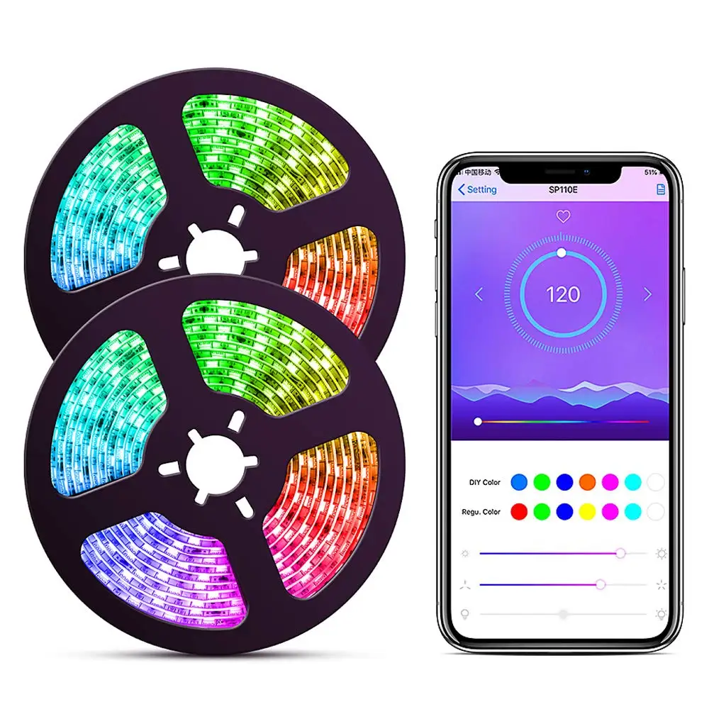 

Светодиодная лента с поддержкой Wi-Fi 5050, 5-20 м