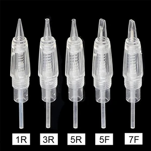 100 шт. стерилизованная игла для тату 1R 3R для тату-машины карандаш для микроблейдинга бровей губ Перманентный макияж чернильные картриджи иглы