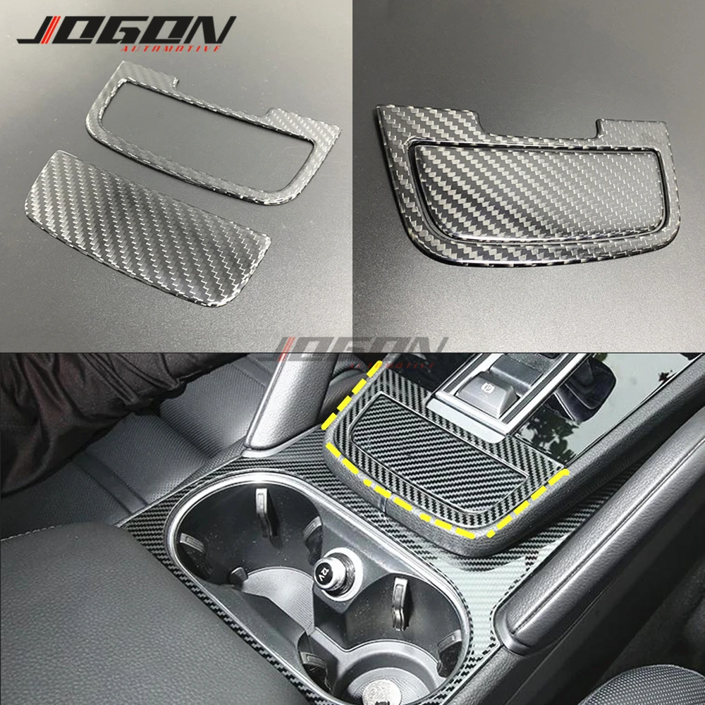

Car Interior Central Console Gear Shift Panel Trim For Porsche Cayenne 2018 2019 2020 2pcs