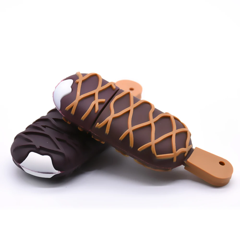 Милый мини мороженое флеш накопитель usb 16 ГБ 32 64 128 карта памяти 4 8 шоколадный