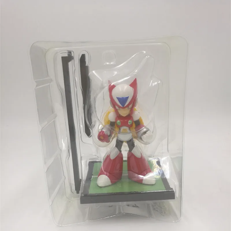 2 шт./набор 4 ''Мега человек фигурка игрушка Megaman Rockman синий 016 красный 017 Rokkuman модель куклы аниме фигурка Nendoroid фигурка