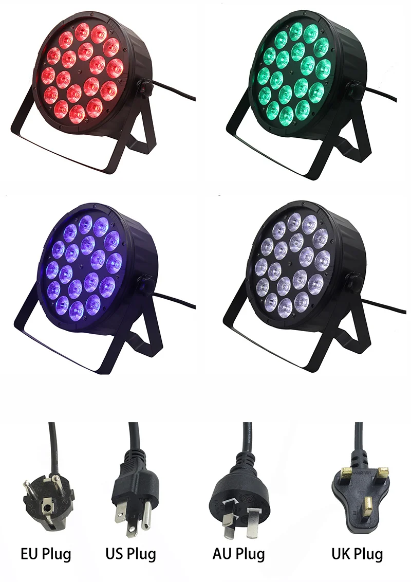 2 шт./лот 18x12 Вт RGBW 4в1 Led Par Светильник 18*12 Вт DMX512 Диско светильник s Профессиональный Сценический DJ оборудование Свадебный диско сценический светильник ing