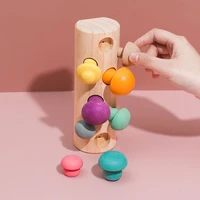 simulation of mushroom picking and radish game for baby concentration training macaron wooden education toy fun early q7o0