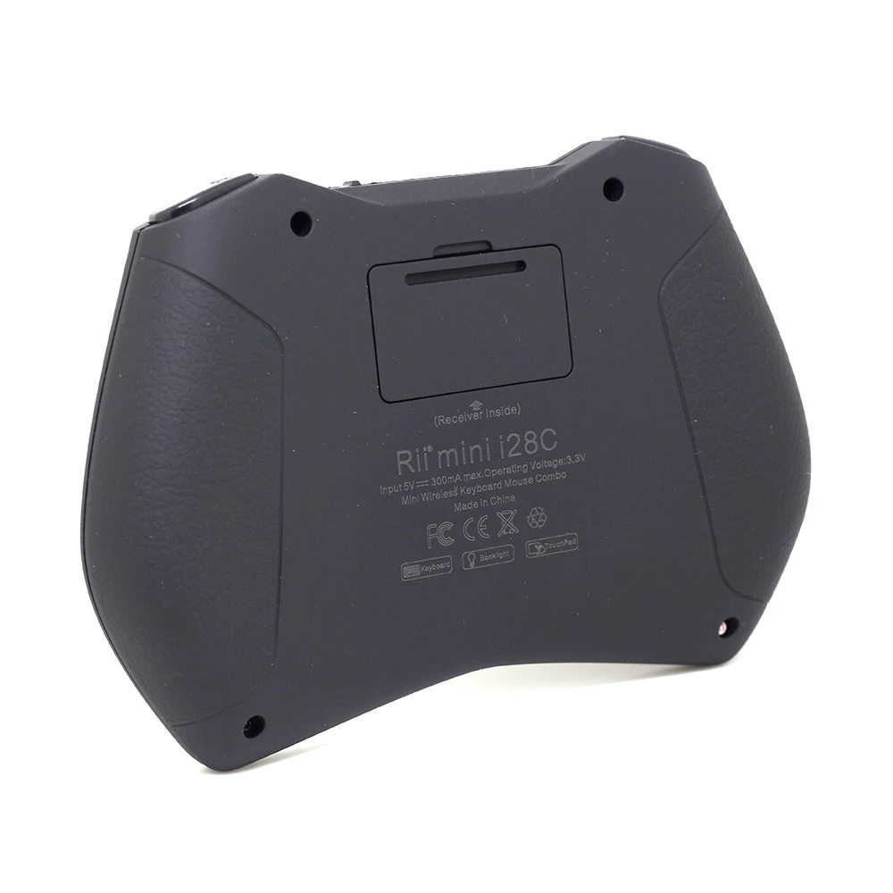 Rii i28C с подсветкой Русский Английский 2,4 ГГц Мини Беспроводная клавиатура Air mouse с портативной сенсорной панелью для Android tv Box IP tv Mini PC